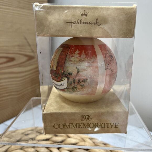 Vintage 1976 Christmas Mary Hamilton Charmers Hallmark Glass Ornament - Picture 4 of 5